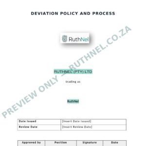 deviation policy ruthnel