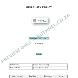 disability policy ruthnel