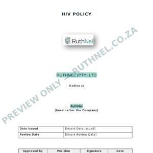 hiv policy ruthnel