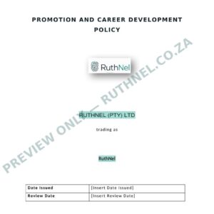 promotion and career development policy ruthnel