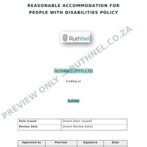 reasonable accommodation for people with disabilities policy ruthnel